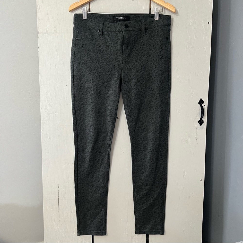 Liverpool Jeans Dark Grey Pants Size 10